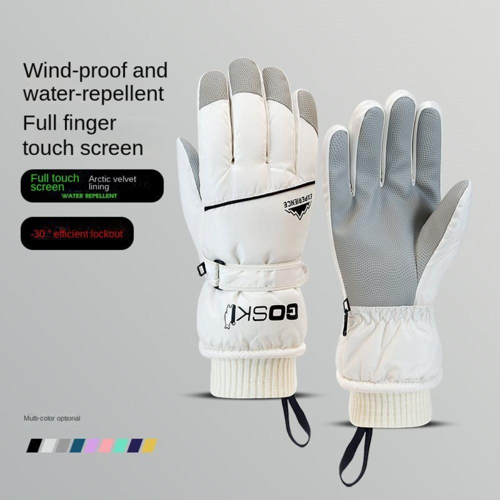 Windproof Winter Warm Gloves Waterproof Cycling Warm Cotton Gloves New Outdoor Ski Gloves