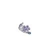 Purple Zircon Rhinestone Swan Ring - Trendy, Fashionable, and Exquisitely Individualistic Light Luxury Open Finger Ring