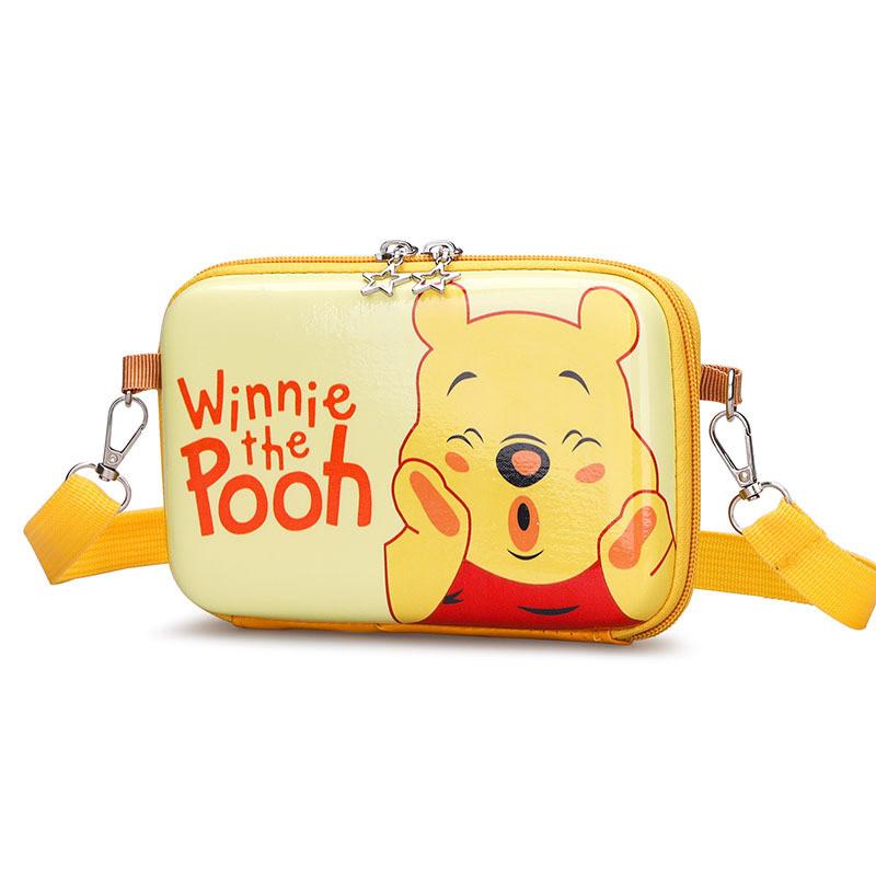 Bear Pattern Pooh Double Sided Printing Zipper Crossbody Bag  School And Outings