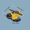 Solar-Powered Car Airplane Ornament, Creative 360-Degree Rotating Car Decoration, Dashboard Light-Sensing Fan Accessory
