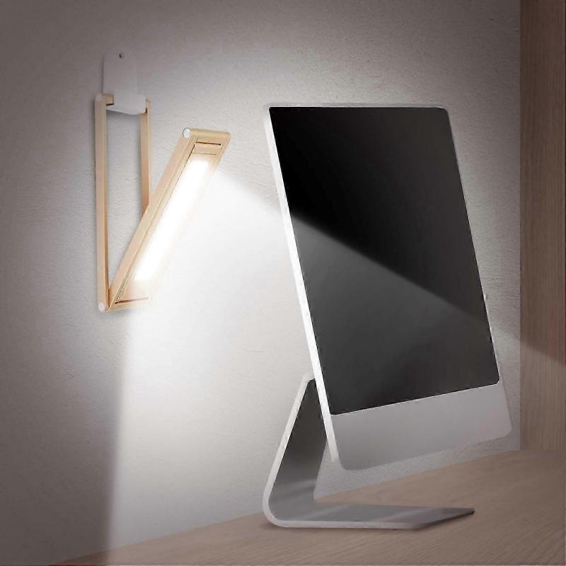 Foldable Led Desk Lamp - Folding Portable Usb Table Light With 3 Brightness Settings