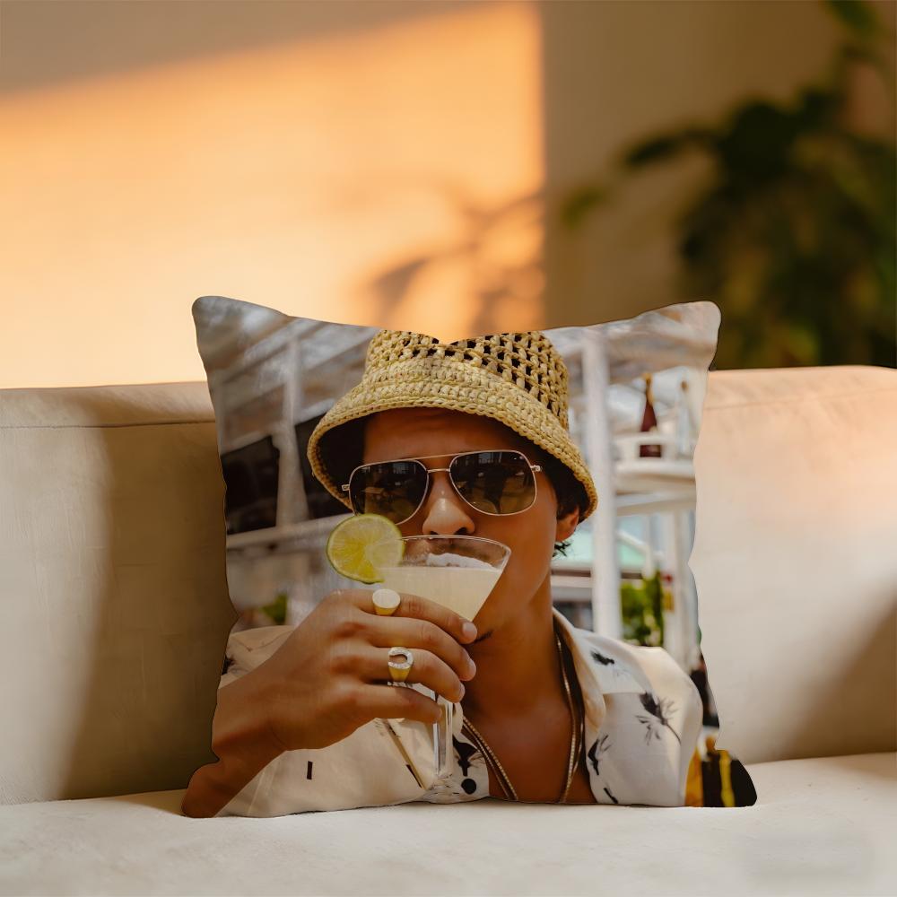 

Bruno Mars Album Cushion Cover Cozy Velvet Throw PillowSoft Warm Cushion For Sofa Bed 30x30 cm