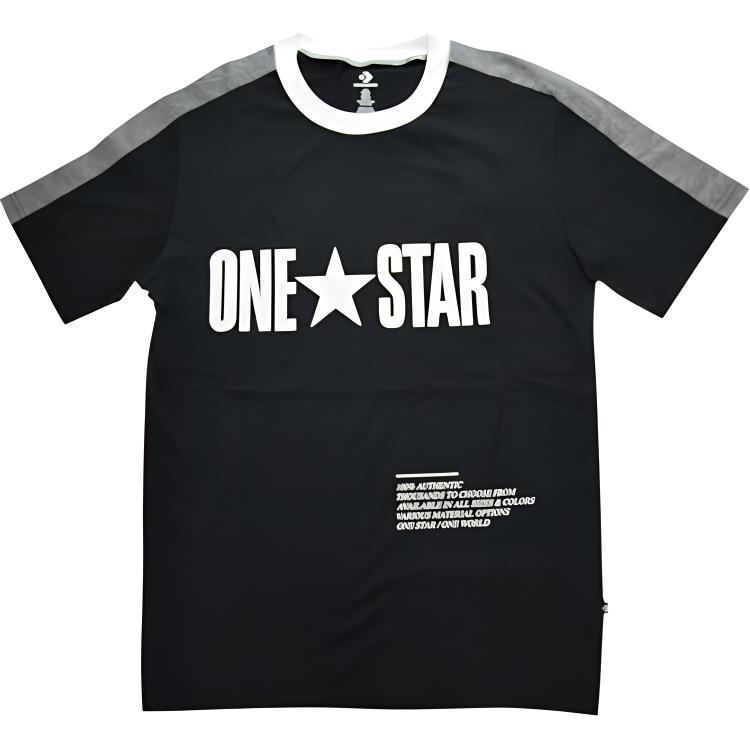 Converse One Star T Shirt Men s Black 10016941-A04 M