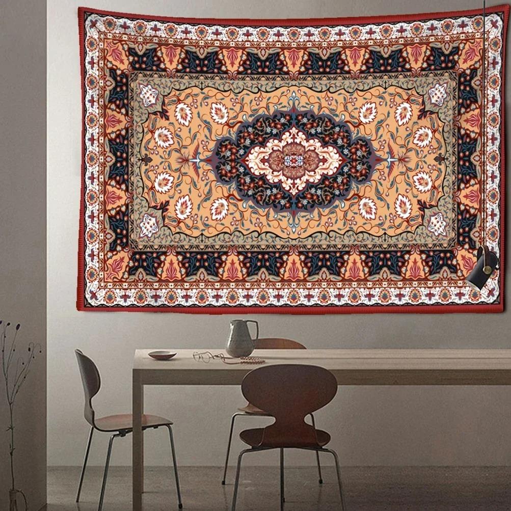 Bohemian Style Hippie Tapizzie Art Aesthetic Living Room Home Decor Vintage Illustration Tapestry Wall Hanging