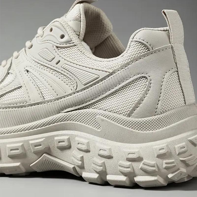 Men's Casual Shoes Sneakers Casual Sport Fashion Breathable Walking Mesh Thick-Soled Shoes Gym Zapatillas Hombre Black Size 45