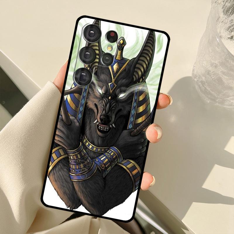Egypt God Horus And Anubis Case For Samsung Galaxy S25 Ultra S21 S22 S23 S24 Ultra S9 S10 Plus S20 FE S25 FE Back Cover