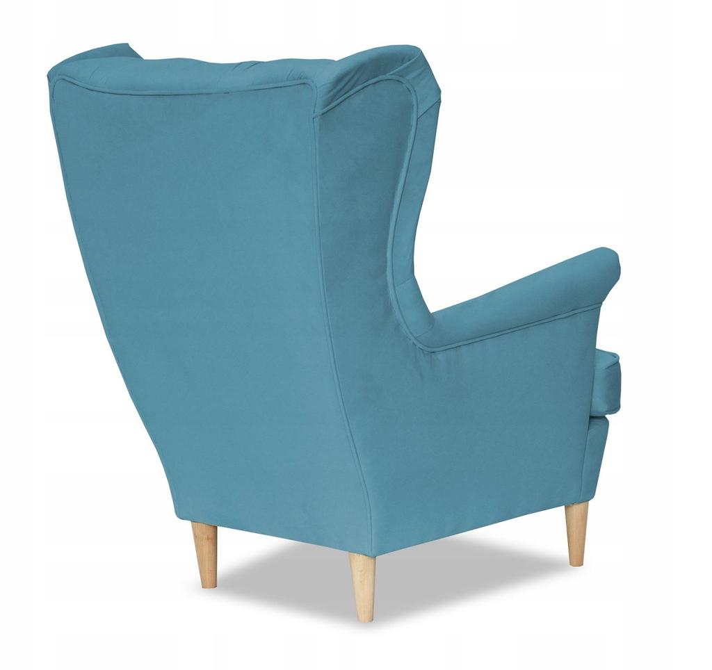 Gaja Scandinavian Family Furniture Wing Chair TURQUOISE for Feeding Kids