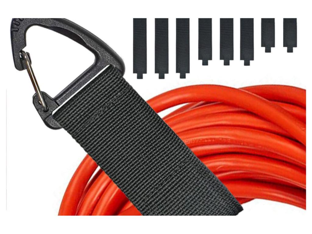 Hanging Heavy Duty Triangle Buckle Storage Strap - Cable Organizer with Eyelet