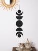 Mondphasen Wandbehang Holz Wanddeko Boho Heimdekoration Wohnzimmer Anhänger Holzkunst Hängende Ornamente für Ramadan Geschenk