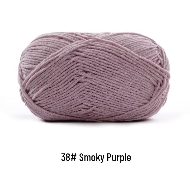 Suhe Meng Xiaoxiao 4-Ply Combed Cotton Milk Yarn for DIY Knitting: Blanket, Hat, Scarf Projects