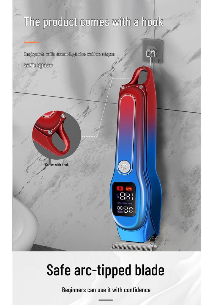 Professional Electric Hair Clipper & Trimmer for Home and Salon