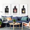 Graffiti abstracto botella de perfume estilo acuarela pintura en lienzo arte de la pared imagen carteles e impresiones para la decoración del hogar de la sala de estar sin marco