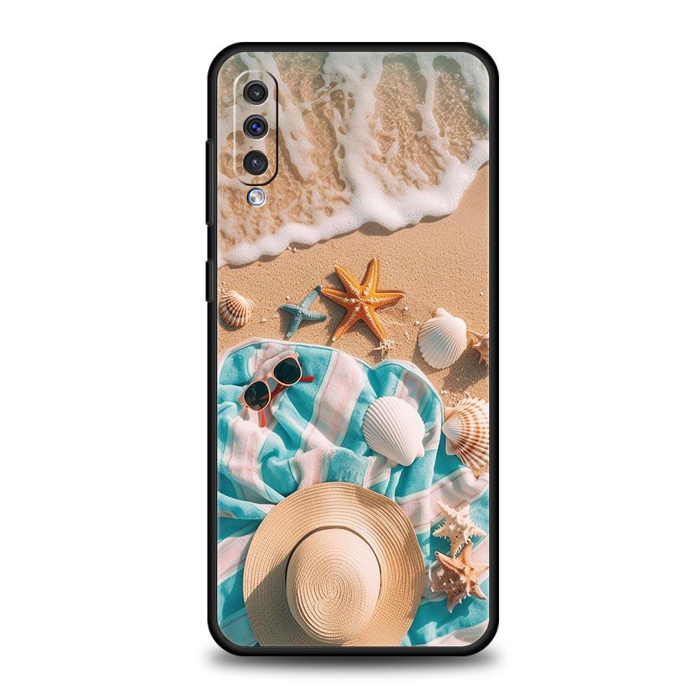 Summer Beach Phone Case for Samsung Galaxy A56 A36 A26 A16 A34 A24 A42 A22 A20 A12 A40 A30 A10 5G Soft TPU Cover Shell Funda Bag