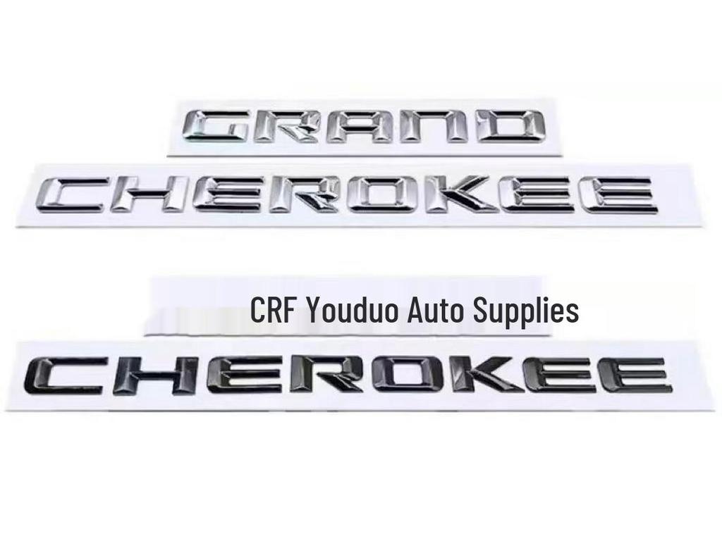 ABS Modifikovaná samolepka s písmeny pro Jeep Grand Cherokee Logo auta Znak na dveře