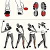 Rutschfeste Golf-Trainingshilfe Haltungskorrektor Golf Gewichtsverlagerungsplatte Übungsspiel
