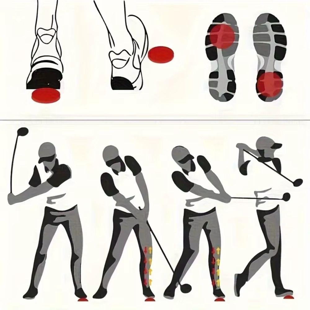 Rutschfeste Golf-Trainingshilfe Haltungskorrektor Golf Gewichtsverlagerungsplatte Übungsspiel