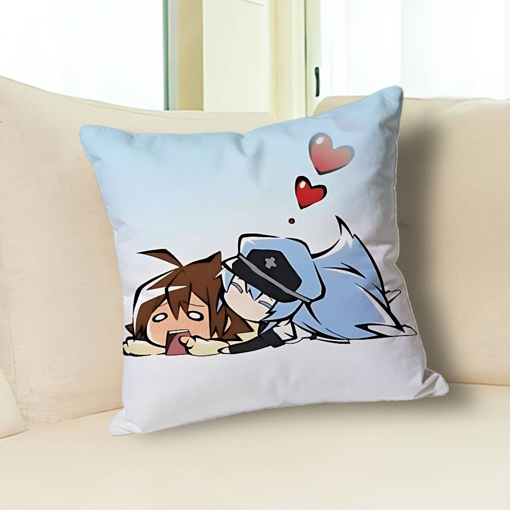 Cool E-Esdeath Kill Anime Berühmtheit Merchandise All-Match Bedruckter Kissenbezug Sofa Auto Büro Zimmer Dekoration Schutz