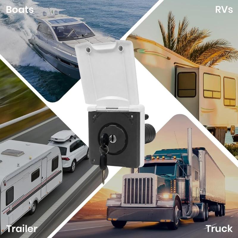 31BC Vehicle Mounted Water Connection Port With Wide Fill Opening And Lockable Cover