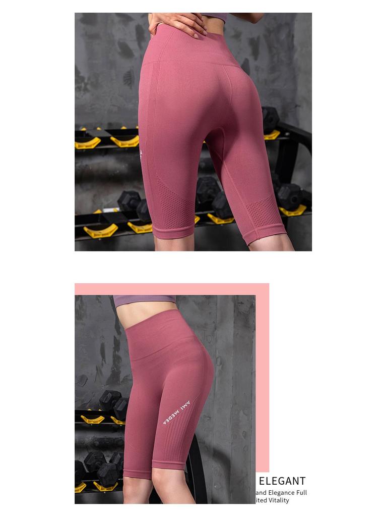 Women's High Waist Running & Yoga Shorts - Elastic, Hip-Lifting, Lightweight Summer Fitness Apparel