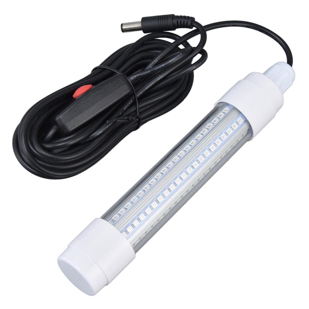 Fishing Light 126 LED IP68 Waterproof 1000lm Submersible Night Fish Finder Lamp 13W AC12‑36V