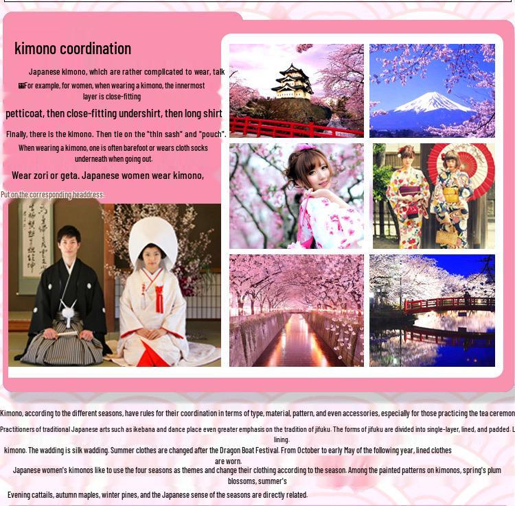Dámske tradičné japonské kimono na cosplay, fotografovanie a javiskové vystúpenie