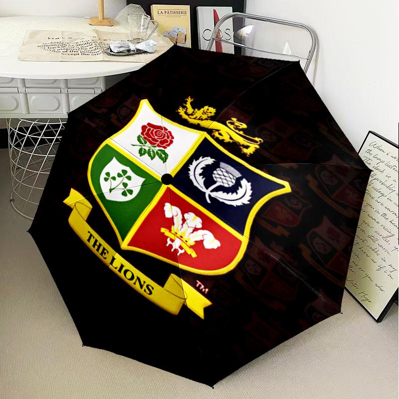 British & Irish Lions Umbrella Folding umbrella, automatic umbrella 8-Frame for Travel, camping Use Gift for Halloween Christmas