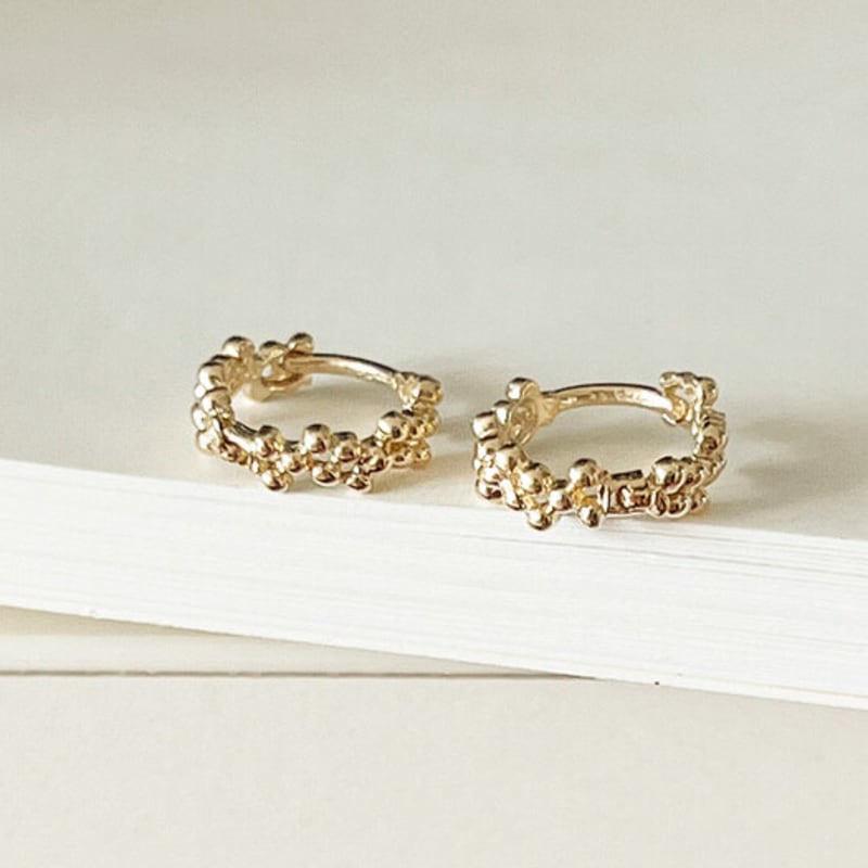 BettyU 14k Gold Grape Earrings (2 Colors)