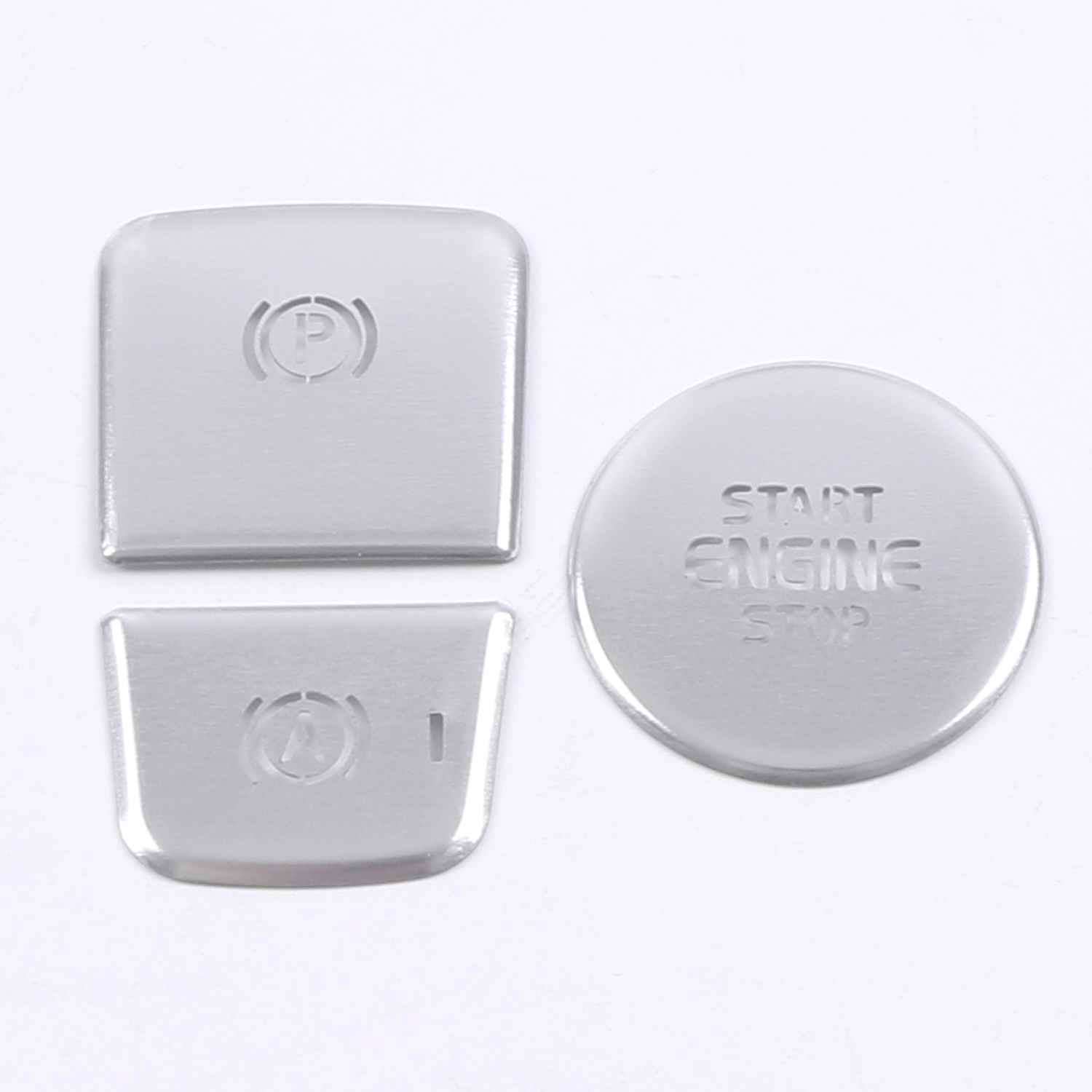 

For Volvo XC40 2018 Electronic Handbrake Parking Switch Cover Trim Start Up Button Sequin Decoration Sticker срібний