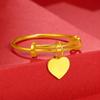 Brass Chic Gold Plated Ring With Customizable Fit And Symbolic Designs Women For