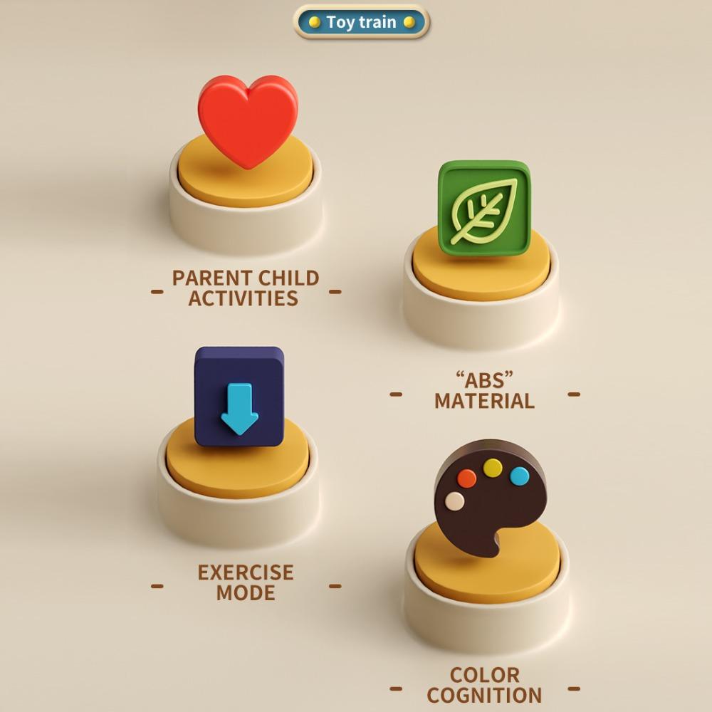 Crash Resistant Whistle Small Train Cartoon Car Whistle Train Toy  Intellectual Development