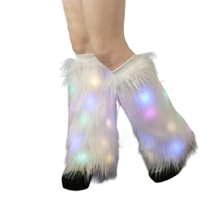 Faux Furs Leg Warmer,Y2K Warm Cozy Fuzzy Leg Warmer Boot Cuffs Cover for Womens