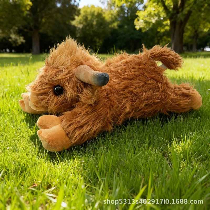 New Highland Cow Plush Long Hair Scottish Highland Bull Toy Stuffed Animal Soft Toys For All Ages Ideal Gift