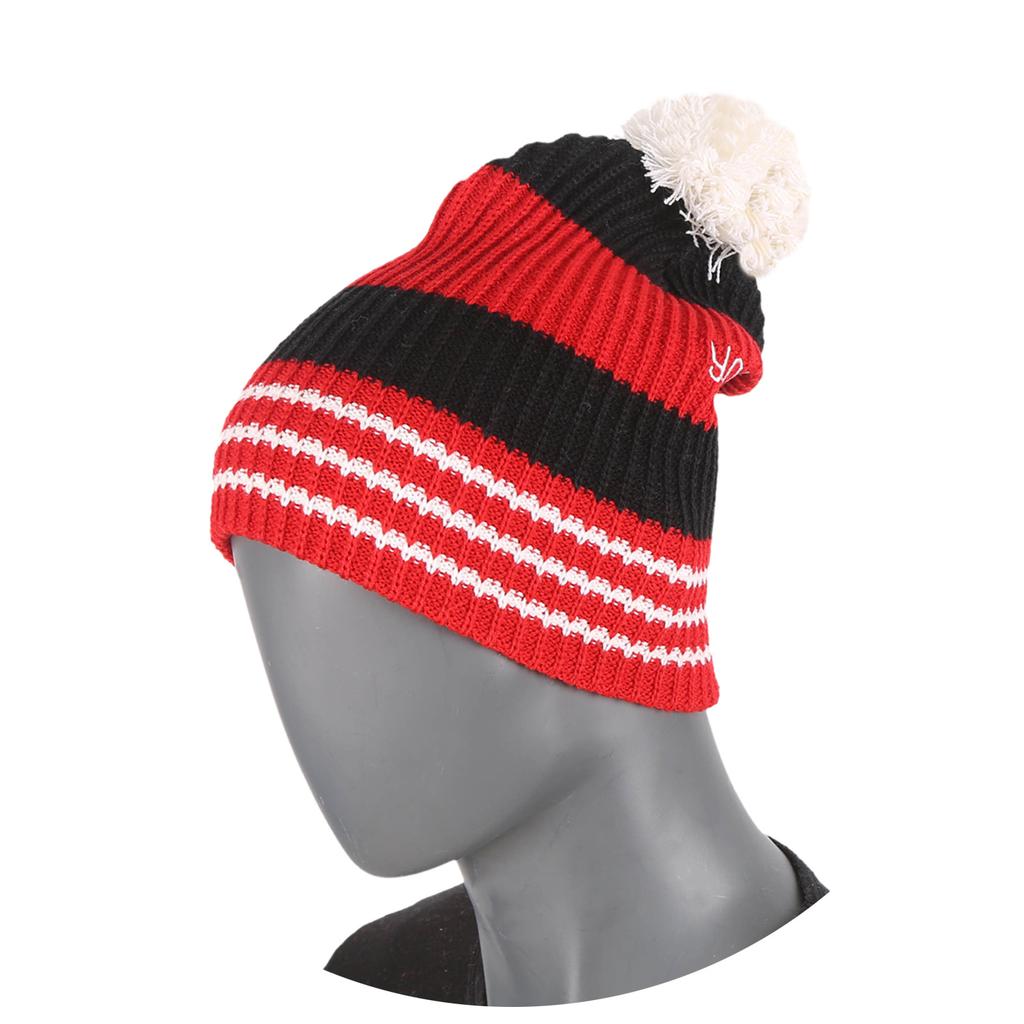 Yobseu Alaska Logo Beanie. Unisex. Red/Black