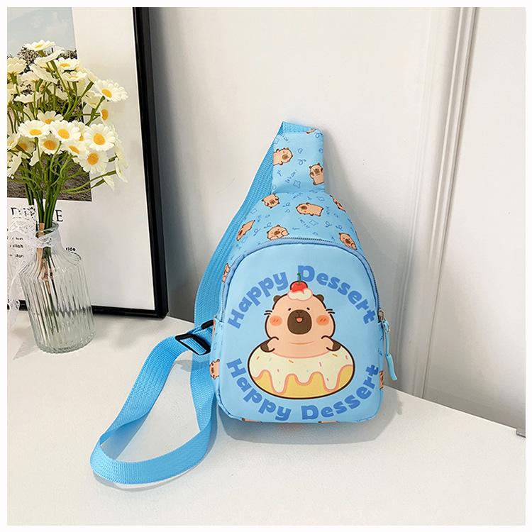 New Children's Cartoon Cute Baby Breast Bag Trendy Fashion Versatile High Value Messenger Bag Travel Light Bag