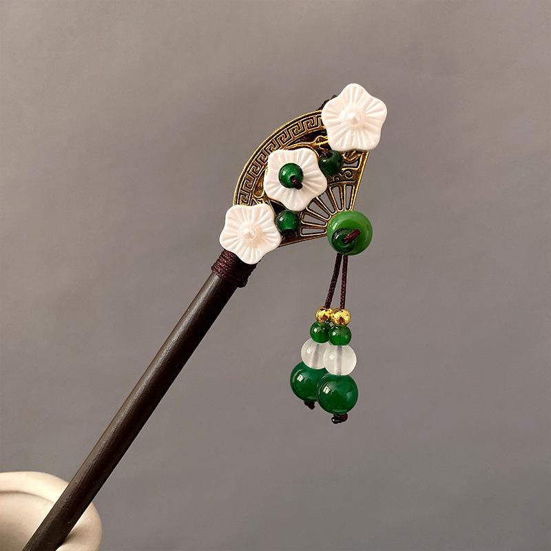 High-End Chinese Tassel Hairpin - Ancient Style for Women's Hanfu Updo