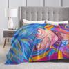 Anime Jinx Arcane Super Soft Blanket 3D Print Picnic Plush Throw Blanket Fashion Bedroom Flannel Bedspread Sofa Bed Cover