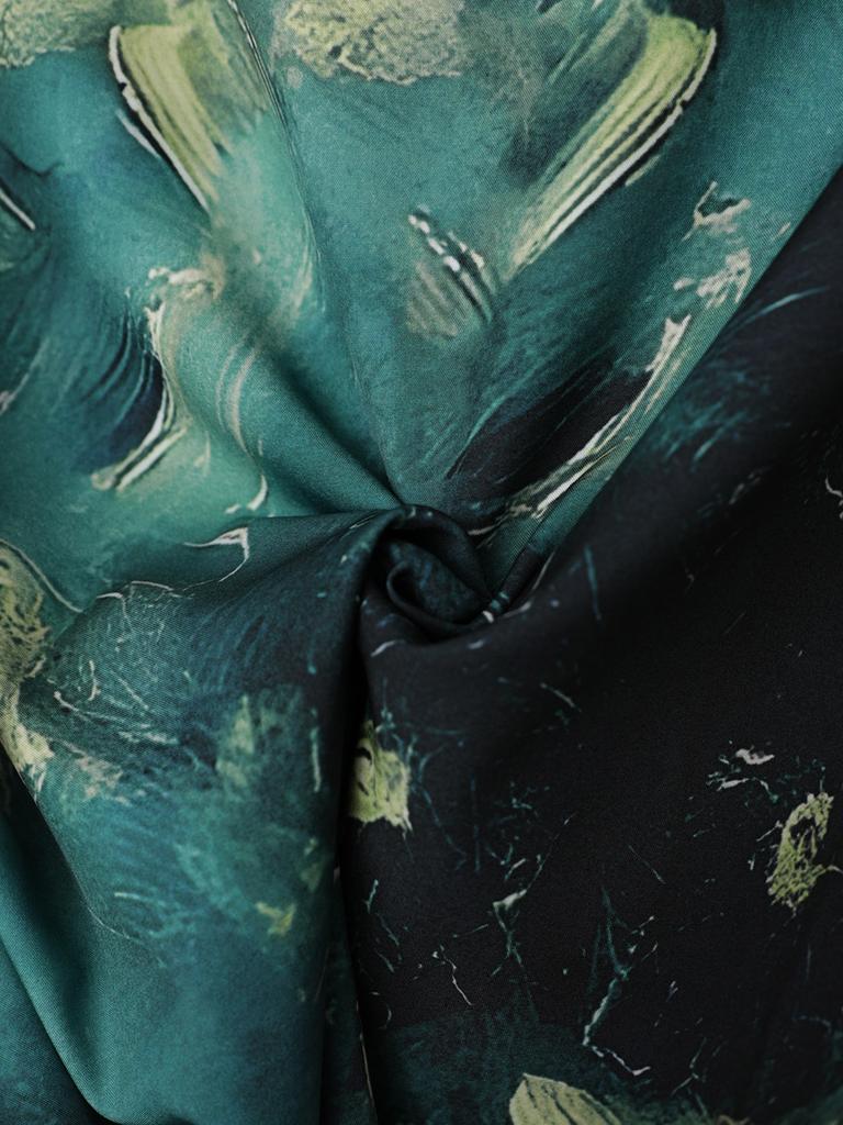 Oversized Loose Retro Oil Painting Print Short Sleeve Hawaii Beach Summer Men Shirt Student Fashion Casual Mens Clothing