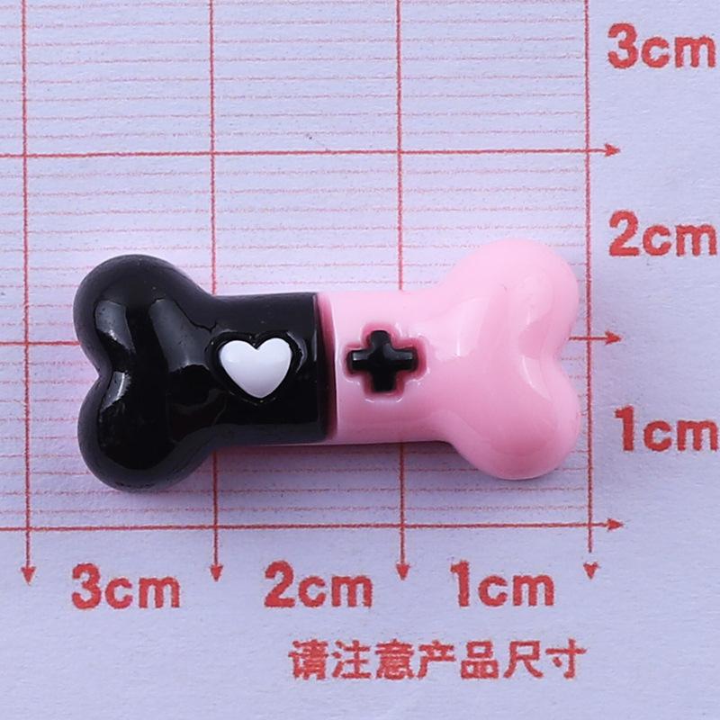 10 Pcs Cute Cartoon Rabbit, Capsule, Bone Series Resin Cabochon Scrapbook Diy Jewellery Hairpin Accessories Decorate Craft A81