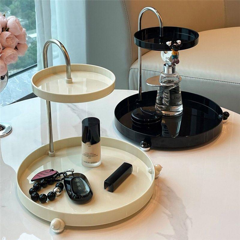 M-Modern-Makeup Organizer Tray Cosmetics Jewelry Lipstick Skin Care Rack Perfume Watch Glasses Key Rack Bathroom Shelf
