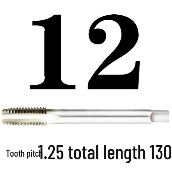 Extended Shank Fine Thread Tap for Hand and Machine Use, Non-standard Sizes M4-M24