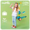 Three-Wheeled Scooter With Seat For Children 2 In 1, Adjustable Brake