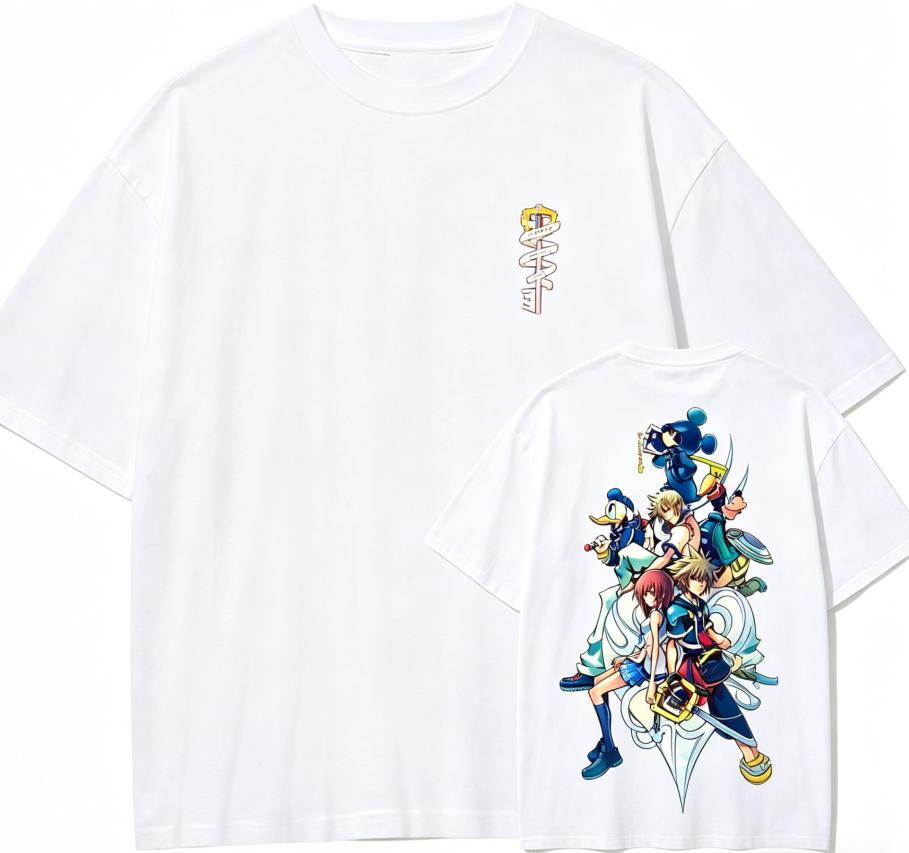 Kingdom Hearts Sora Anime Lover T Shirt Year Round Clothing Personality Clothes Plus Size Unisex New Model Couples High Quality Soft
