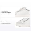 Synthetic Leather Round Toe Lace-Up Thick Sole Low-Top Sneakers Kids Sneakers White 1132723K-MGR