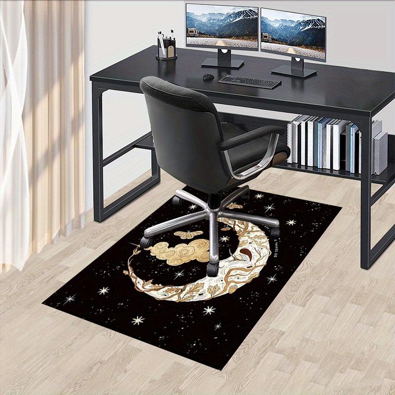 

1pc. Moon Phase Celestial Sky Home Decor Rug Office Carpet Chair Cover Outdoor Gift - Mystical Nature Design with Stars, Moons 60cm by 90cm