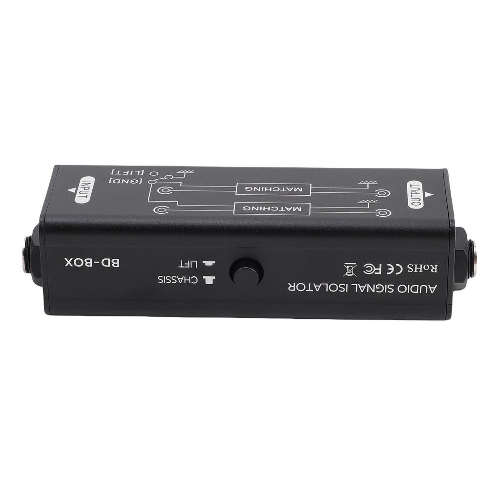 Sound Signal Isolator 6.35mm Sound Passive Noise Isolator Hum Eliminator for Studio Home Stage Use
