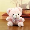 Adorable Celebrity Bear Plush Pendant with Bow Tie Keychain