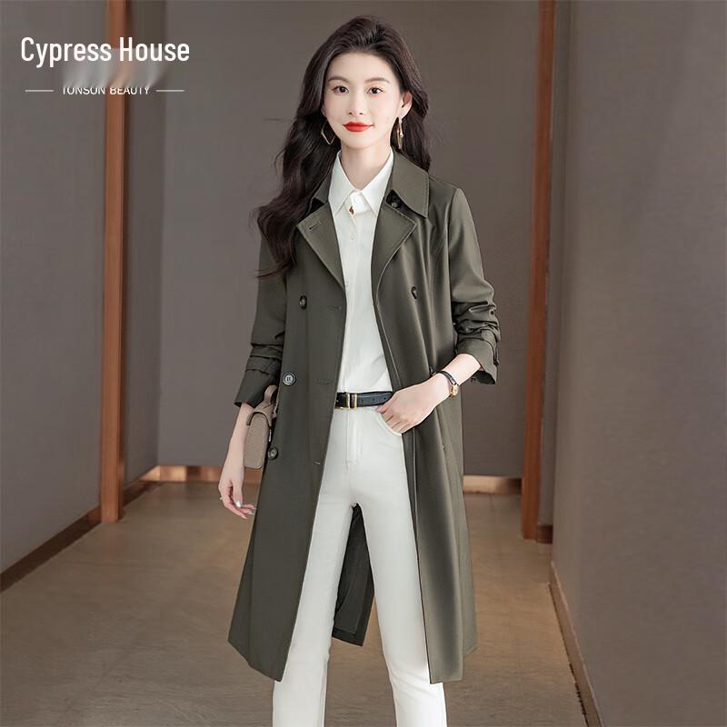 

Женский тренч двубортный в британском стиле S