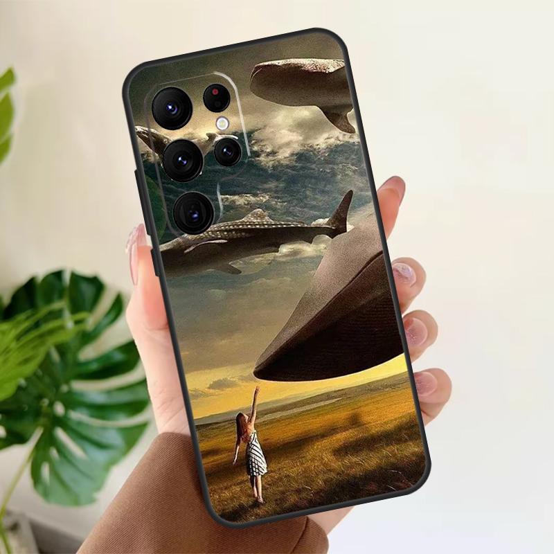 Flying Whale Magical Soft Case For Samsung Galaxy S21 S22 S23 S24 S25 Ultra S9 S10 Plus S20 FE S24 FE Phone Cover