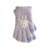Cold Proof Plush Gloves Cute Cartoon Rabbit Mittens New Warm Gloves  Winter