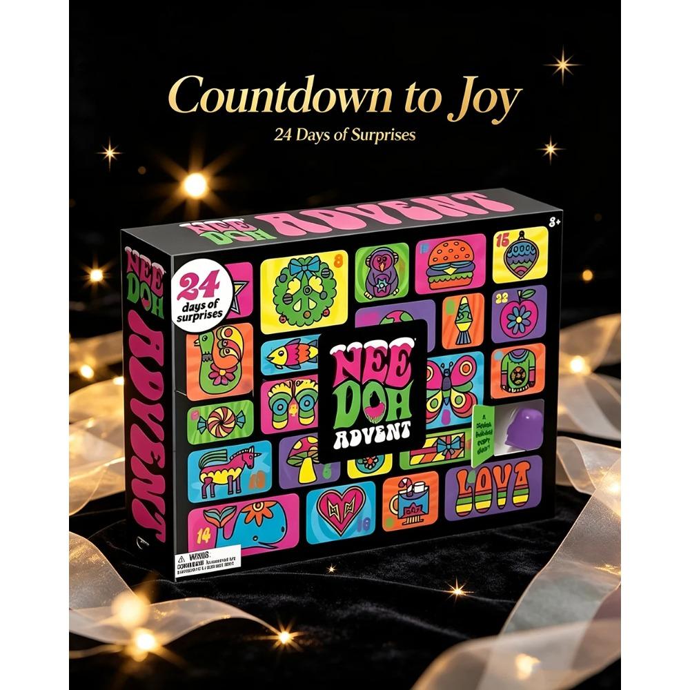 Christmas Easter Advent Calendar 24 Pcs Unique Cute Squishy Fidget Toy Slow Rebound Stress Relief Mystery Surprise Box